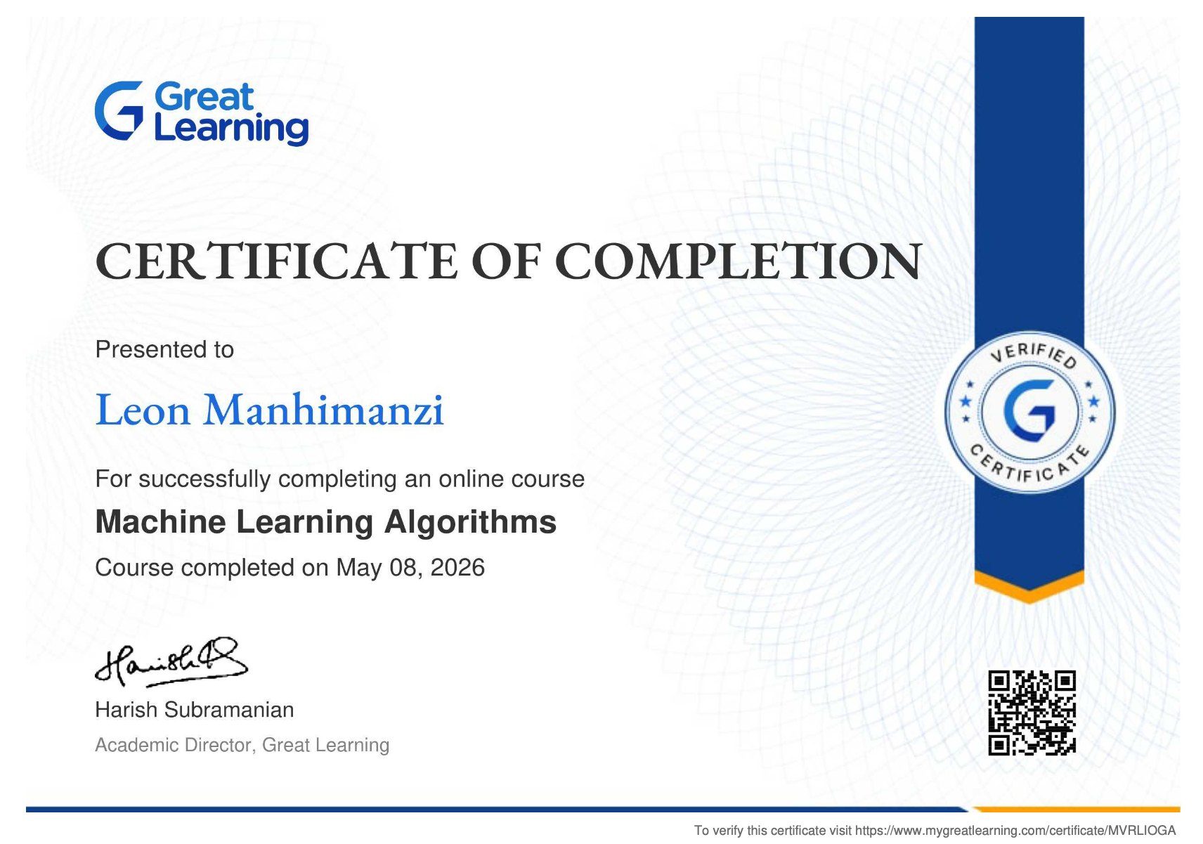Machine Learning Algorithms