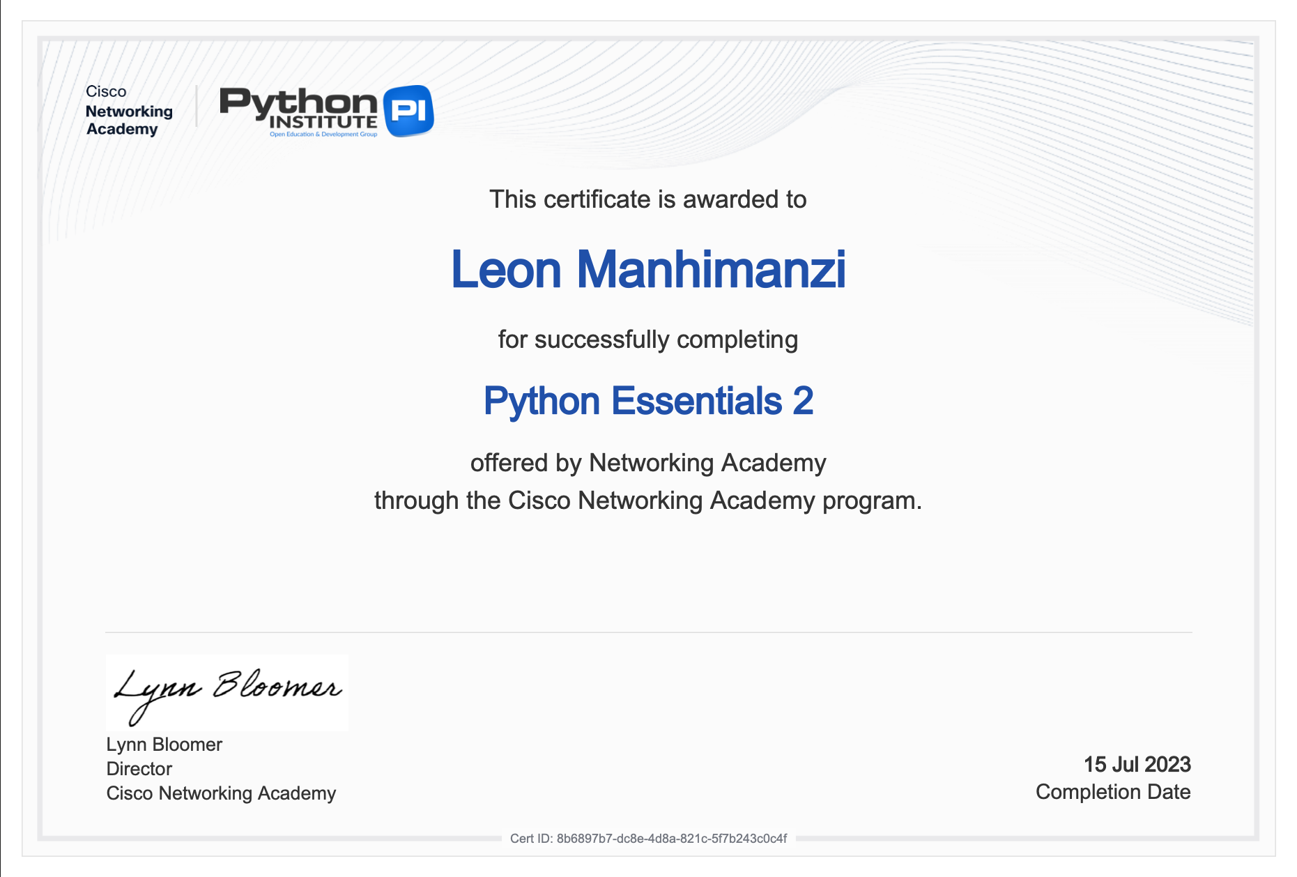 Python Essentials 2